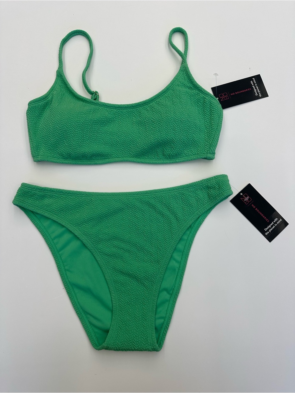 No Boundaries Green Bikini